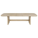 Kailani 110-inch Rectangular Wood Dining Table Beige Oak