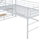 Loft Bed With Storage Stairs And Metal Frame by HouseOfZazla