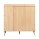 43" Tall Accent Cabinet Chests with 2 Doors, Oak