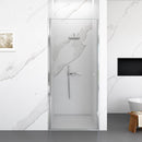 Semi Frameless Circular Pivot Shower Door with 1/4" Tempered Glass by HouseOfZazla