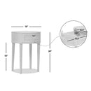 Cabana - Round Cane Storage Side Table - Natural Brown Oak by HouseOfZazla