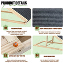 Upgraded Dog Ramp for Bed with Extra Wide Traction and Foldable Design by HouseOfZazla