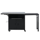 Foldable Outdoor Prep Station BBQ Cart Patio Dining Cart by HouseOfZazla