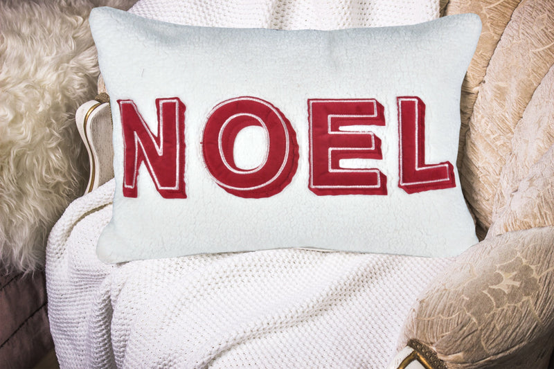 Noel Christmas Throw Pillow with Insert, photo 4 of 5
