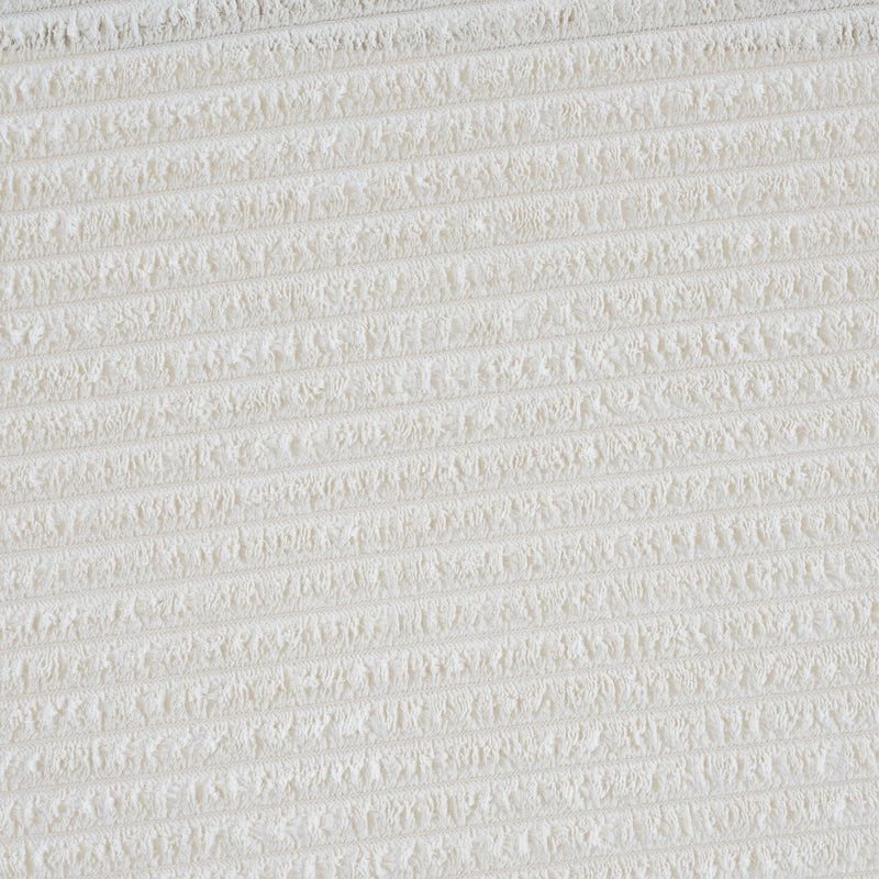 Upholstered Round Ottoman,Beige,Corduroy