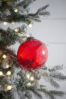 6" Mercury Antiqued Glass Ornament