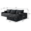 107" Cloud Sectional Couch with L-Shape Chaise