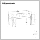 Waverly - Upholstered Tufted Ottoman Bench by Unique Piece Furniture