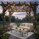3 In 1 Outdoor Propane Fire Pit Table 50, 000 BTU With Ice Bucket - Beige by HouseOfZazla