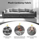Deep Seat Convertible Sofa With Soft Pillows And Ottomans by HouseOfZazla