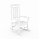Traditional Porch Rocker Classic HDPE Poly Lumber For Porch, Patio, And Garden Comfort