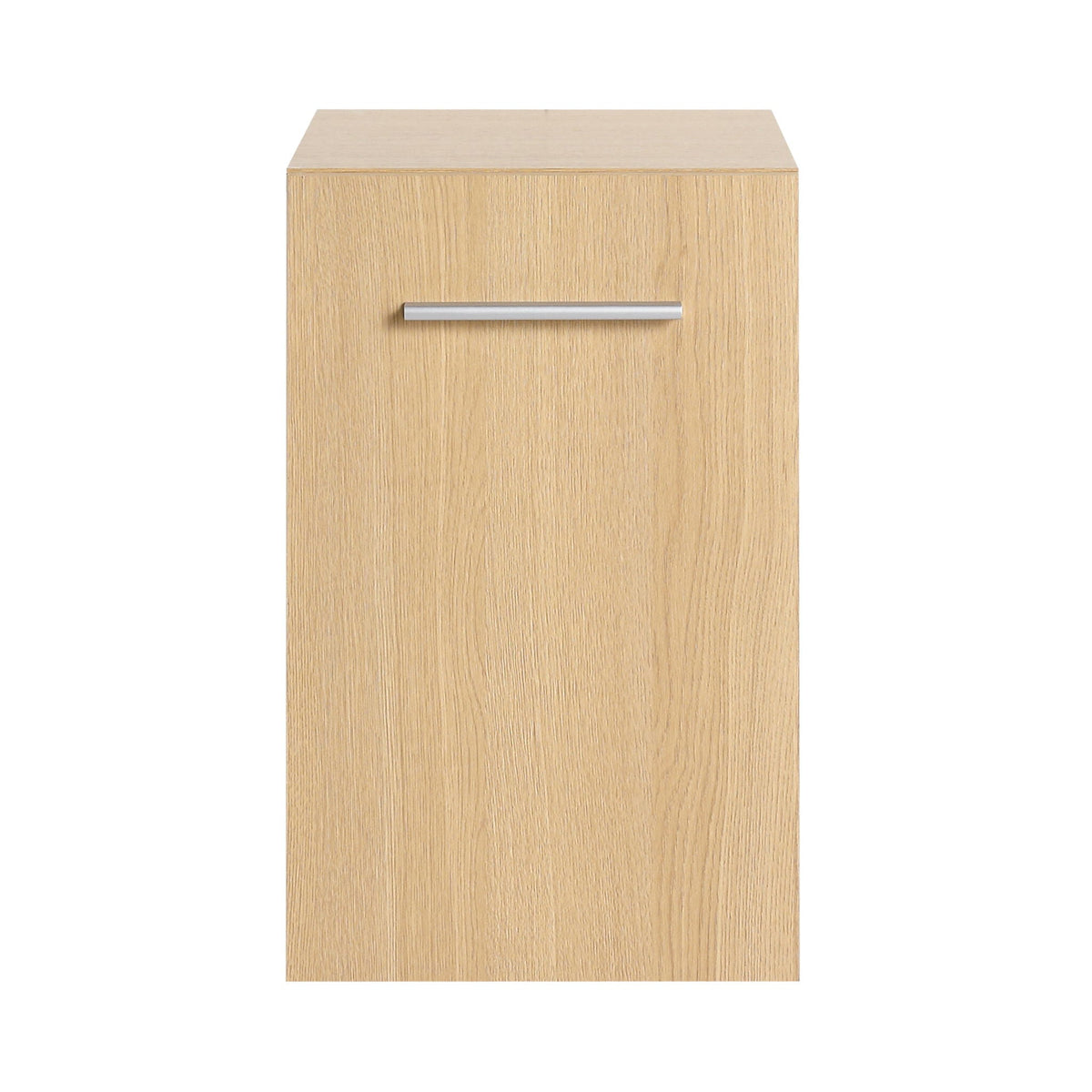 Floating Bathroom Vanity Single Door Base Cabinet, Wall Mounted Storage - Light Oak, photo 6 of 18