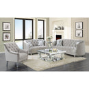 Colby - Loveseat With Tufted Design - Gray by HouseOfZazla