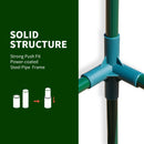 4' x 8' Crop Cage, Plant Protection Tent with Zippered Doors for Vegetable Garden, Backyard, Black