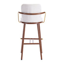 Chaya Indoor Upholstered Bar Stool with Metal Frame by HouseOfZazla