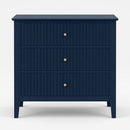 Fluted 3 Drawer Nightstand With Soft Close Slides by HouseOfZazla