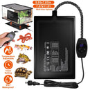 Electric Reptile Heating Pad With 32-122¡F Temperature Adjustment IPX7 Waterproof Timer Setting Under Tank Heating Mat for Lizards Turtles Snake Spide