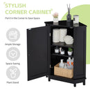 Bathroom Cabinet Triangle Corner Storage Cabinet With Adjustable Shelf Modern Style by Unique Piece Furniture