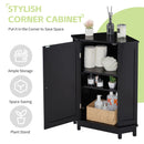 Bathroom Cabinet Triangle Corner Storage Cabinet With Adjustable Shelf Modern Style by HouseOfZazla