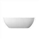 68.9" Freestanding Solid Surface Soaking Bathtub For Bathroom - Matte White by HouseOfZazla