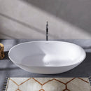 70.87 Inch Freestanding Solid Surface Soaking Bathtub