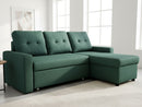 Convertible L Shaped Sectional Sleeper Sofa Bed, Saving Pull Out Couch by Unique Piece Furniture