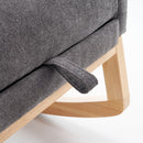 Accent Rocking Chair With Footrest, High Back by HouseOfZazla