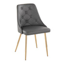 Marche - Contemporary Dining Chair With Metal Legs (Set of 2) by HouseOfZazla