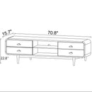 Alexa - TV Stand - Dark Brown / Wood by HouseOfZazla