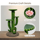 32'' Resin Saguaro Cactus Plant Stand with 3 Display Shelves