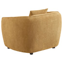 Aleisha Chenille Upholstered Accent Chair Mustard Yellow