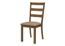 Dining Chair, Side, Upholstered For Dining Room, Transitional (Set of 2) - Beige by HouseOfZazla