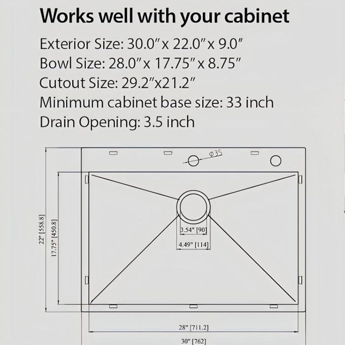 Topmount Stainless Steel Kitchen Sink, photo 7 of 11