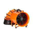 Portable Ventilator, 12 Inch Heavy Duty Cylinder Fan with 33ft Duct Hose by HouseOfZazla