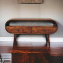 Solid Wood Circular TV Stand by HouseOfZazla