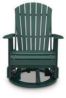 Shell Beach - Swivel Glider Chair - Green by Unique Piece Furniture