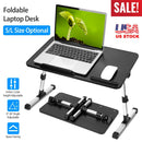 Foldable Laptop Stand Height Angle Adjust Notebook Bed Desk Breakfast Reading Table For Sofa Couch Floor Dormitory