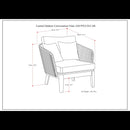 Carmel - Outdoor Conversation Chair - Sand Drift