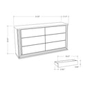 Moon - Dresser With LED Lighting - Marble by HouseOfZazla