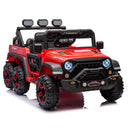 24V Ride On Large PickUp Truck car for Kids,ride On 4WD Toys with Remote Control,Parents Can Assist in Driving,Bluetooth music version,Pickup truck design with spacious storage in the rear.