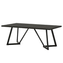 Rectangular Dining Table For 6 - 8 People - Black by HouseOfZazla