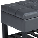 Saxon - Upholstered Transitional Storage Ottoman Bench by Unique Piece Furniture