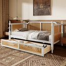 Traditional Style Rattan Daybed, No Box Spring Needed by HouseOfZazla