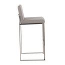 Fuji - Contemporary And Modern Elegance High Back Barstool by HouseOfZazla