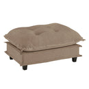 73 Ottoman Chenille - Light Coffee