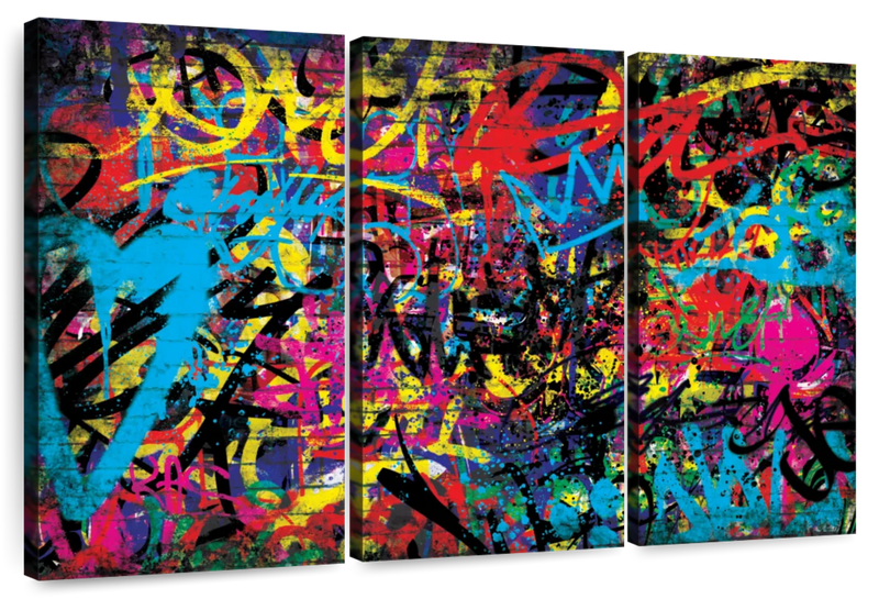 Abstract Graffiti Wall Art