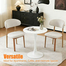 Round Dining Table With Tulip Style Base