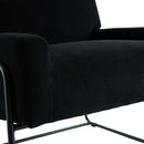 Accent Chair - Modern Industrial Slant Armchair with Metal Frame - Premium High Density Soft Single chair for Living Room Bedroom