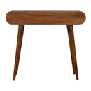 Solid Wood Curved Edge Console Table by HouseOfZazla