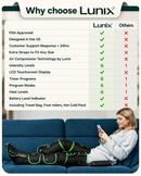 LX10 Full Leg Compression Massager, Forest Green